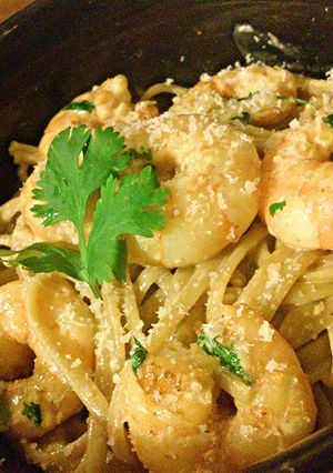 A picture of Cilantro Lime Shrimp Linguine.