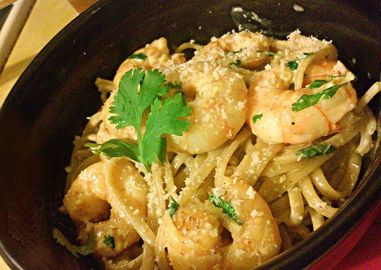 Recipe of Award-winning Cilantro Lime Shrimp Linguine