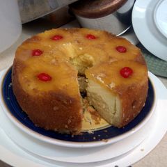 A picture of Franny's Upside Down Pineapple Cake.