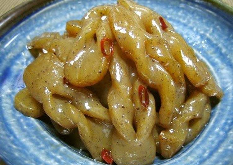 Recipe of Favorite Mom&#39;s Sweet and Spicy Konnyaku Stir-Fry in Sesame Oil