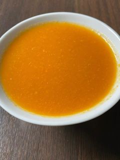 Une photo de Potage potiron, carottes et gingembre