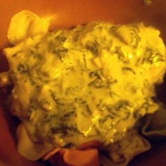 A picture of Crock Pot Spinach & Artichoke Chicken.