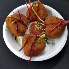 A picture of Leftover aloo poha cutlet.