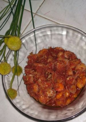 Foto resep We ooo we sambel udang manis mengoyang lidah...