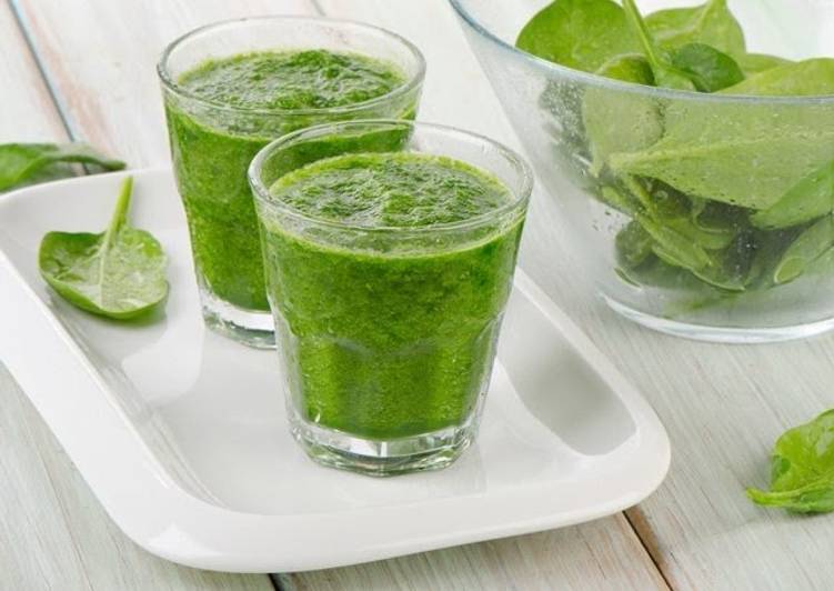 Smoothies detox hijau