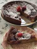 Pudding aux fruits rouges et sirop de rhubarbe