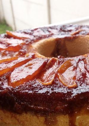 Una foto de Torta invertida de Manzanas
