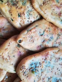 صورة لوصفة معجنات السبانخ والزعتر 😋😋
