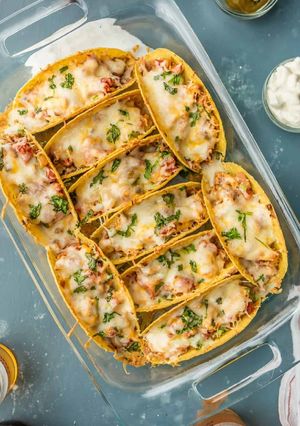 A picture of Baked Chicken Tacos.