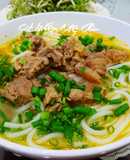 Bún gân bò xáo sả