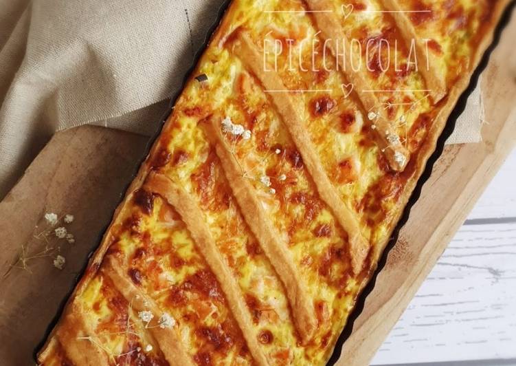 Recette Des Quiche poireaux saumon