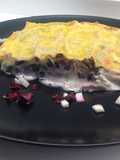 Lasagne al forno con radicchio e gorgonzola, con cuore cremoso