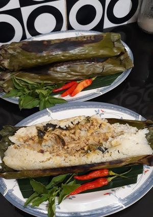Foto resep Nasi Bakar Ayam Kemangi