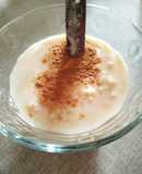 Arroz con leche reducido en grasas