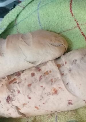 Una foto de Pan casero con fiambre