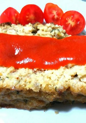 Foto principal de Pastel de Mijo con salsa de tomate🌱🍅