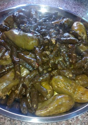 صورة لوصفة دوالي أو ورق عنب مع كوسا