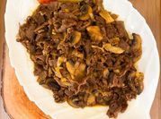 Gambar beef gyudon teriyaki