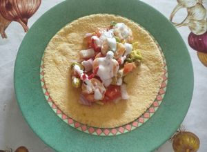 Foto di Wrap con gamberi, avocado e salsa yogurt
