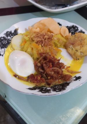 Foto resep Lontong daun kuah sayur