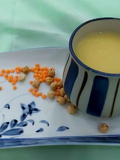 Hình của món Sữa đậu lăng, đậu gà.