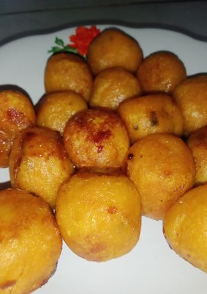 Foto resep Bola Ubi Cilembu Isi Gula merah