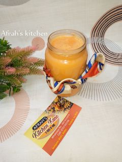 Carrot milk shake ainihin hoton girkin
