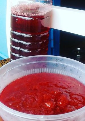 Hình của món Siro mận Hậu.