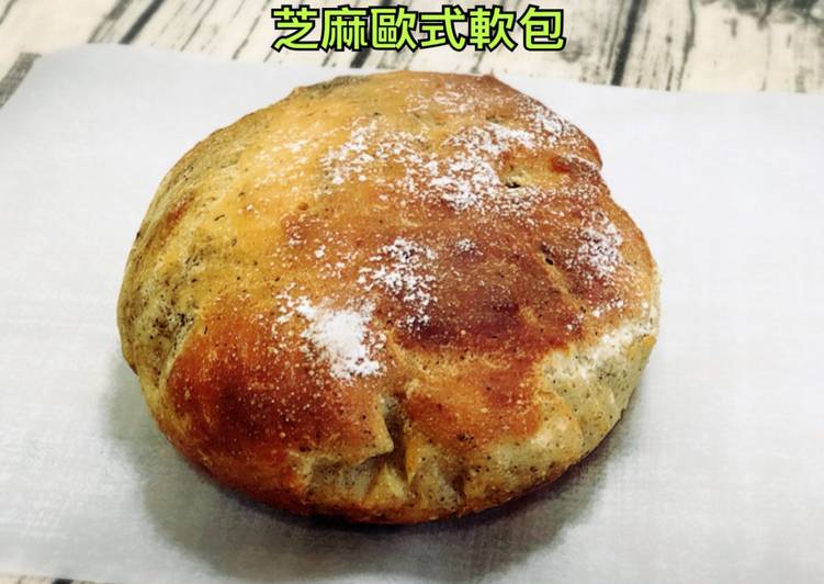 芝麻歐式軟包(水波爐料理)