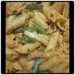 A picture of Yuktes Pink Sauce Pasta.