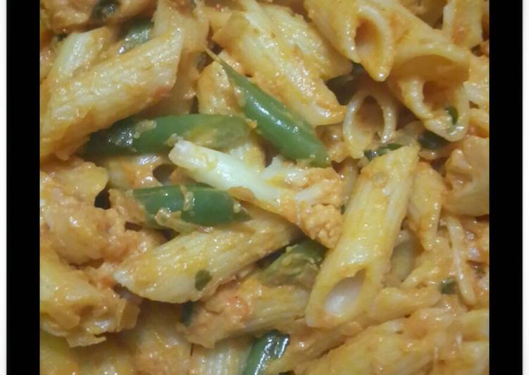 Recipe of Speedy Yuktes Pink Sauce Pasta