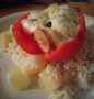 Recipe Stuffed tomato with sausage and boccocini on coconut and pineapple rice the Can Spoil the Tongue Delicious