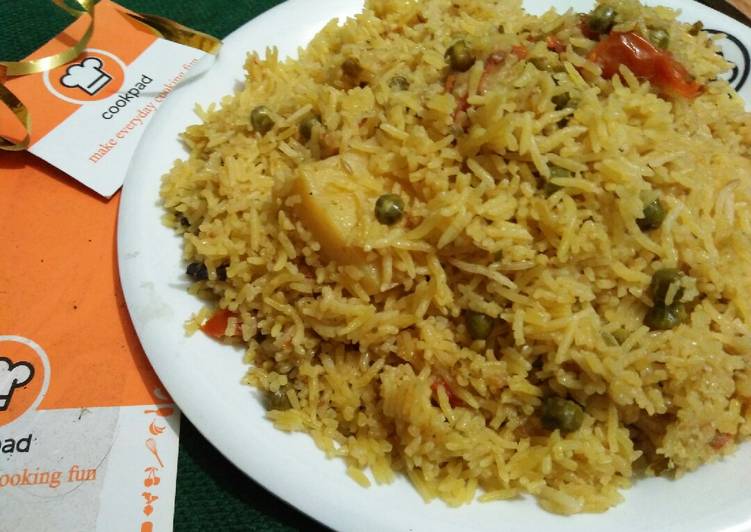 Recipe of Super Quick Homemade Mater polau 😀😀