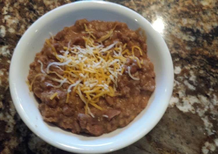 Recipe of Quick Overnight Refried Beans (crock pot)