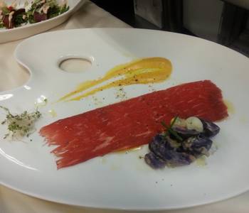 Latest Recipe Beef Carpaccio and Papas Hauncaina Very Delicious