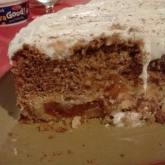 A picture of Apple Pake ( pie in a cake).