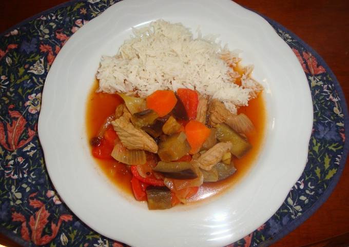 Recipe of Perfect Easy Sweet and Sour Pork with Chutney