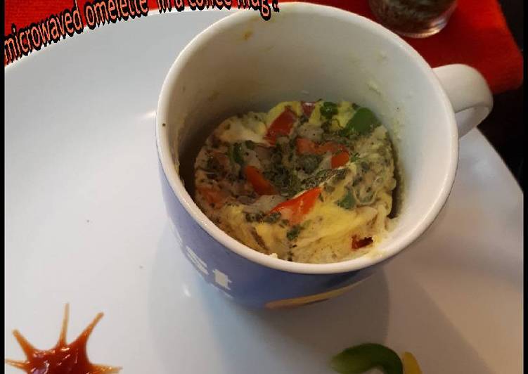 Recipe of #EggRecipe Microwaved omelette in a coffee mug in 18 Minutes for Family