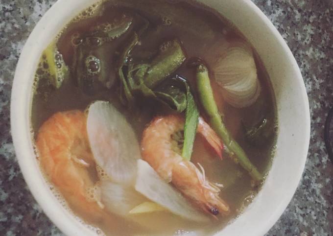 Sinigang na Hipon or Shrimps in Sour Soup