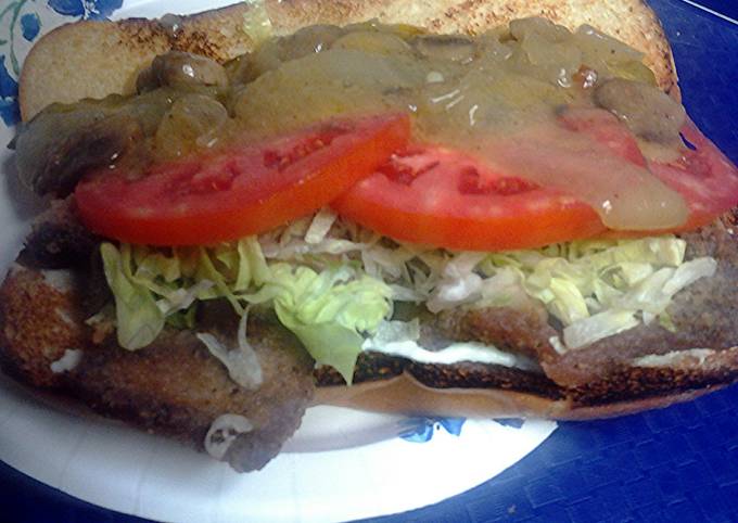 Easiest Way to Prepare Homemade thin steak sandwich