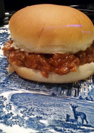 A picture of Grandma's Sloppy Joe's.