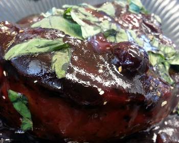 Without Fail Serving Recipe PomegranateBlueberry Glazed Pork Chop Delicious Simple