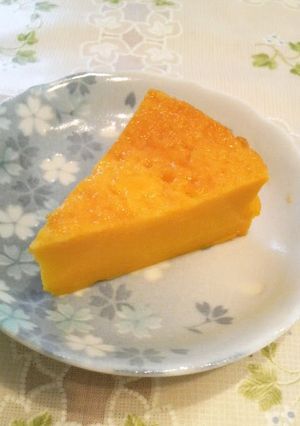A picture of Custard Pudding Style Kabocha Squash Cake.