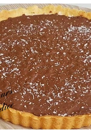 Une photo de Tarte choco coco façon bounty