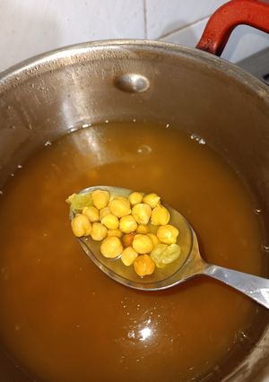 عکسی از دستور نخود گرم
