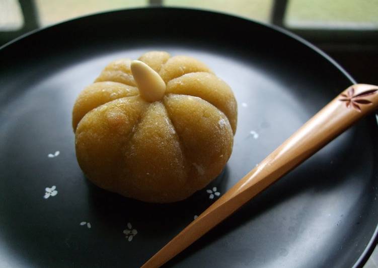 Recipe: Delicious Halloween Wagashi - Kabocha Squash Mochi