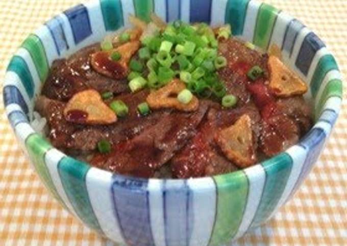 How to Prepare Quick Beef Steak Rice Bowl