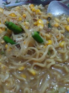 Foto resep Mie godok jagung simple