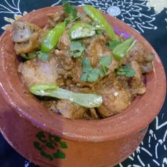 Mughlai badami chicken masala boti A picture of Mughlai badami chicken masala boti.