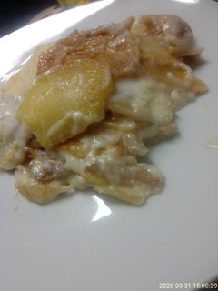Una foto de Patatas con bechamel